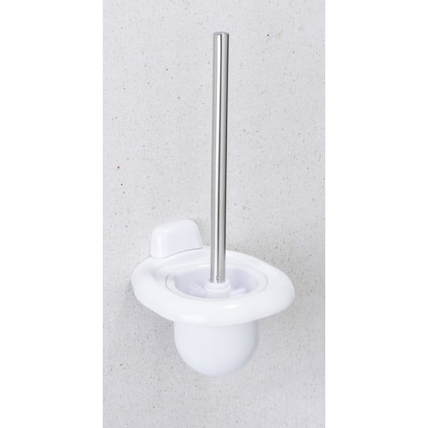 Perie de WC albă de montat pe perete din plastic Pure – Wenko-image-1