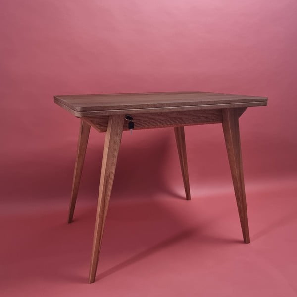 Masă de dining extensibilă cu blat cu aspect de lemn de  frasin  65x90 cm Envelope – Ragaba-image-3