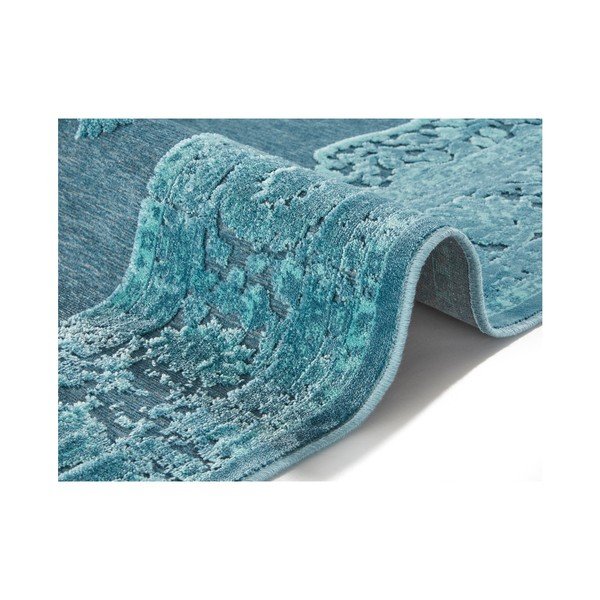 Covor din viscoză Mint Rugs Shine Willow, 120 x 170 cm, albastru-image-2
