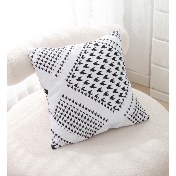 Lenjerie de pat din microsatin alb-negru pentru pat de o persoană cu 3 piese 140x200 cm Roberto – My House-image-3