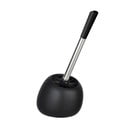 Perie de toaletă cu suport din ceramică Wenko Polaris, negru