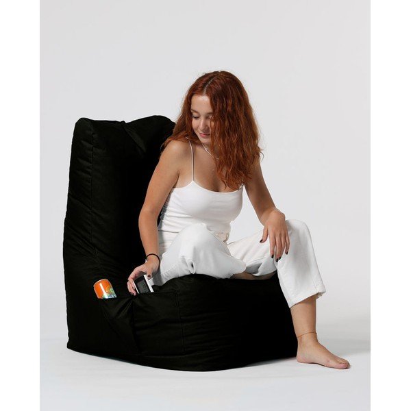 Fotoliu bean bag negru Diamond – Floriane Garden-image-2