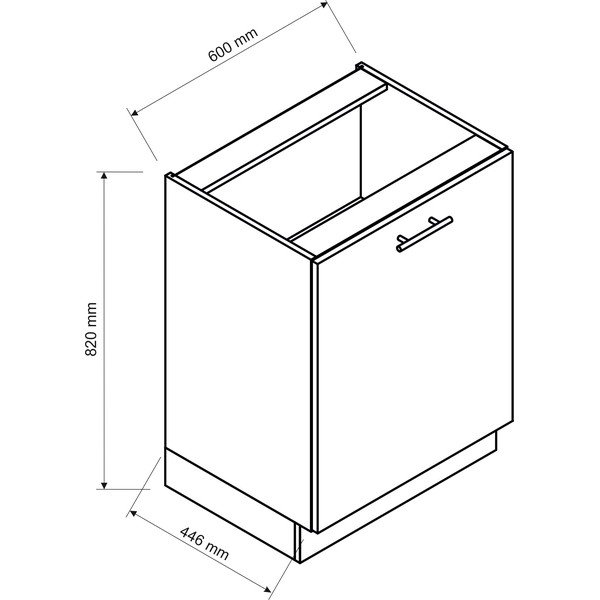 Bucătărie dreaptă fără blat 260 cm (fără montaj) Kole – STOLKAR-image-3