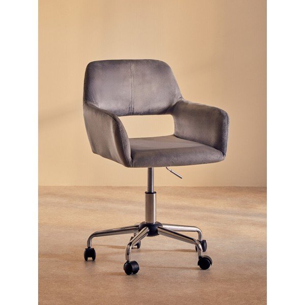 Scaun de birou gri tapițat Brent – Premier Housewares-image-4