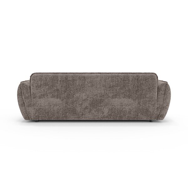 Canapea taupe cu tapițerie din chenille 250 cm Nelia Big – Ropez-image-4