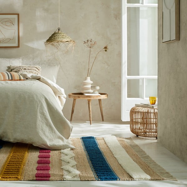 Covor în culoare naturală țesut manual din amestesc de lână 200x290 cm Medina – Flair Rugs-image-1