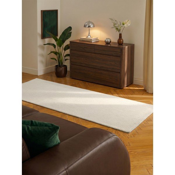 Covor tip traversă crem din lână 80x250 cm Eloise – Hanse Home-image-2