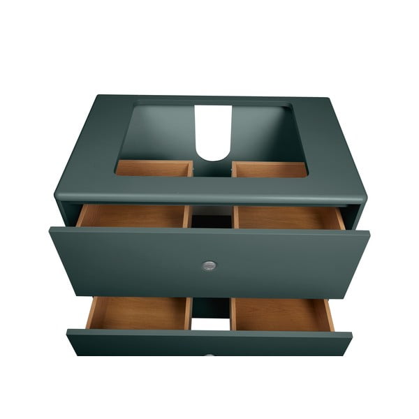 Dulap cu chiuvetă fără baterie verde închis suspendat 80x62 cm Color Bath – Tom Tailor-image-2