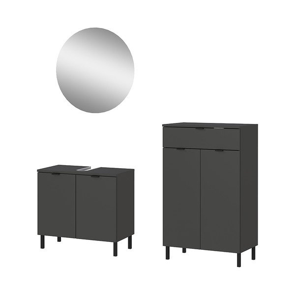 Set mobilă de baie gri antracit Arcena – Germania