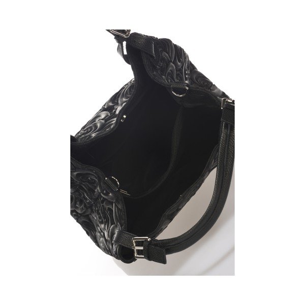 Geantă din piele Massimo Castelli Eriberti, negru-image-3
