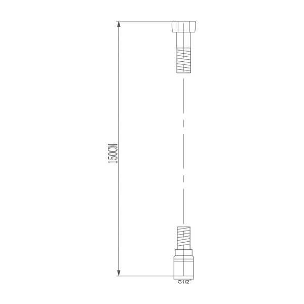 Furtun de duș negru din plastic ø 1 cm Softflex – Sapho-image-4