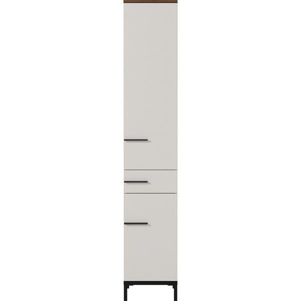 Dulap de baie înalt gri-bej cu aspect de nuc 34x190 cm Yonkers - Germania