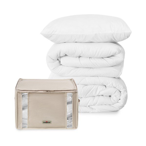 Cutie de depozitare pentru haine din material textil cu vacuum 42x40x25 cm Life – Compactor-image-4