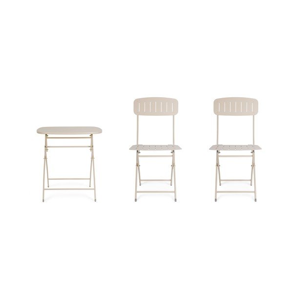 Set de dining pentru grădină bej din oțel pentru 2 persoane Yvonne – Bizzotto-image-4