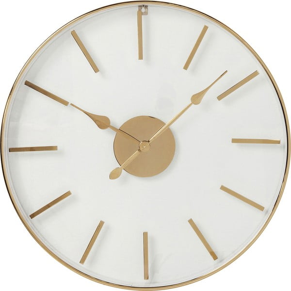 Ceas de perete Kare Design, ⌀ 46 cm, auriu - roz
