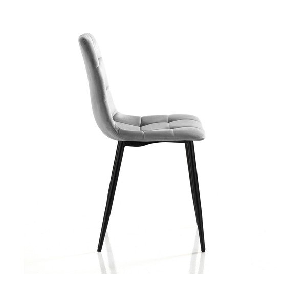 Scaune de dining gri 2 buc. din catifea Faffy – Tomasucci-image-1