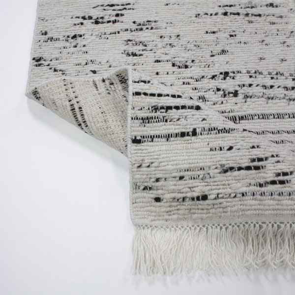 Covor gri/fildeș țesut manual din lână 160x230 cm Ellsa  – Flair Rugs-image-2