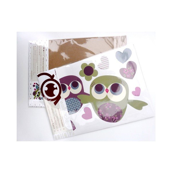 Autocolant refolosibil Owls Mini, 30x21 cm-image-2