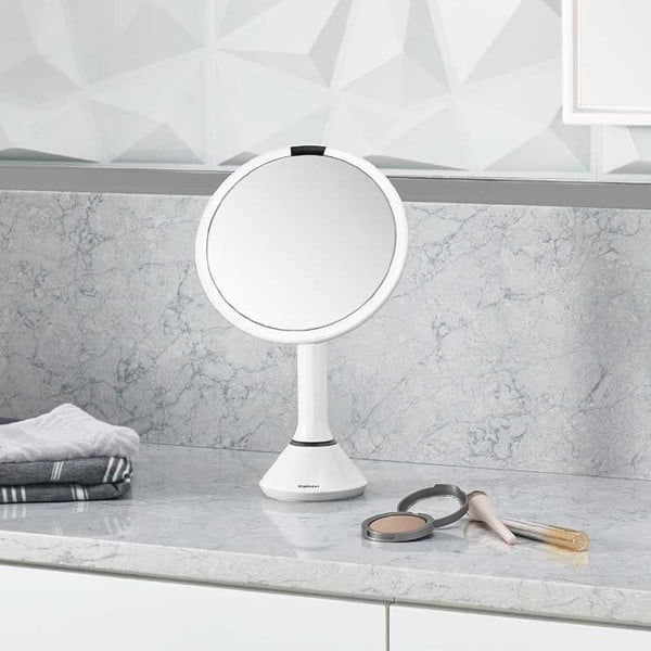 Oglindă cosmetică (5x) cu led/de mărire ø 20 cm Sensor – simplehuman-image-1