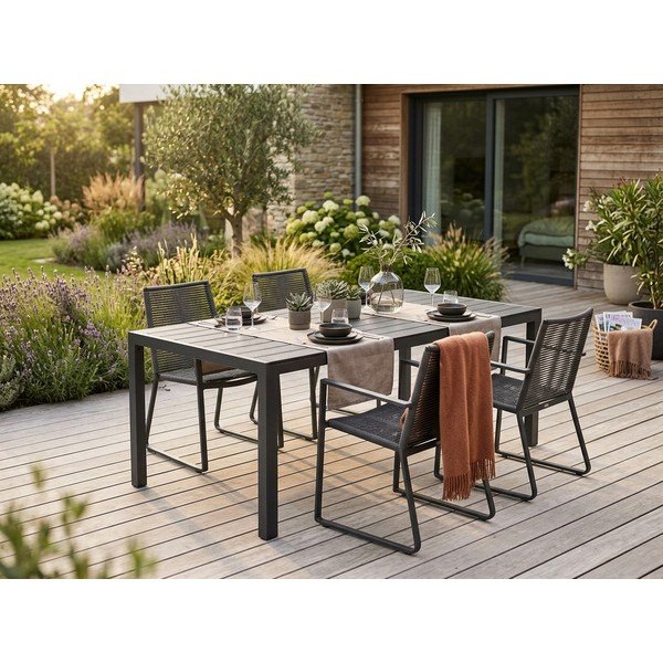 Masă de grădină cu blat artwood 205 x 90 cm Viking - Bonami Selection-image-1