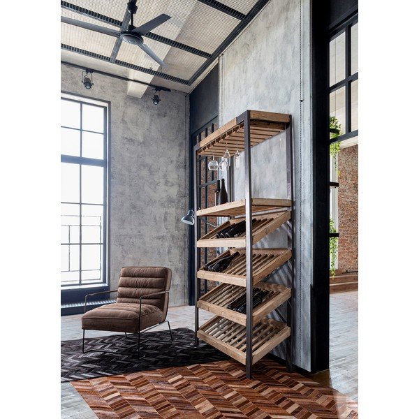 Fotoliu maro cu tapițerie din imitație de piele Brianna – Bizzotto-image-4