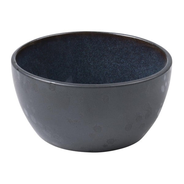Bol din ceramică și glazură interioară albastru închis Bitz Mensa, diametru 10 cm, negru
