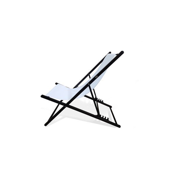 Șezlong pliabil de grădină Bonami Essentials Deck, lungime 106 cm, alb-image-2