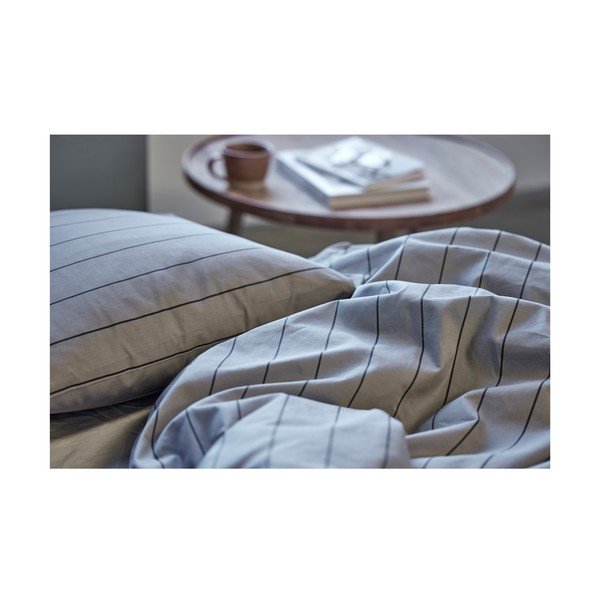 Lenjerie de pat din bumbac gri 200x140 cm Line - Södahl-image-1