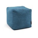 Fotoliu bean bag albastru cu tapițerie din catifea reiată Up! MooG – SLOWDOWN