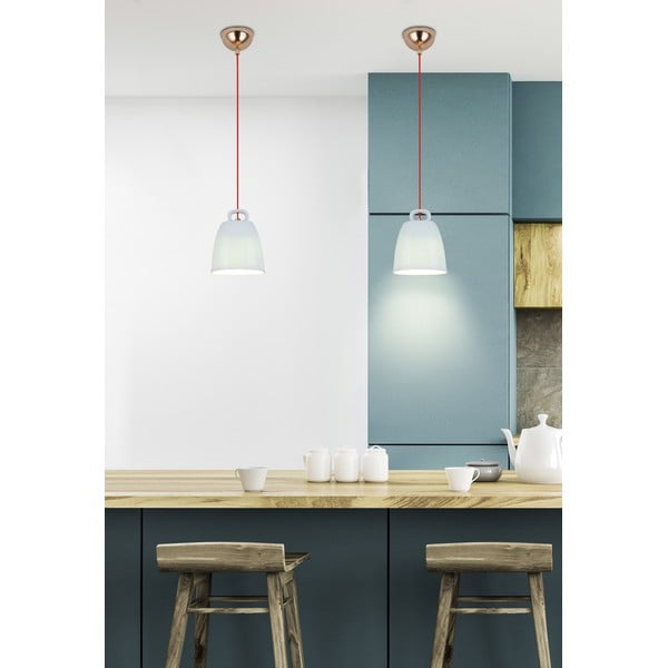 Lustră pentru copii albastră cu abajur din ceramică Sewilla – Candellux Lighting-image-3