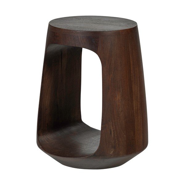 Măsuță auxiliară rotundă din lemn de mango ø 33 cm Bayo – WOOOD-image-2