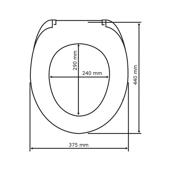 Capac WC cu închidere lentă Wenko Sabbia, 44,5 x 37,5 cm-image-3