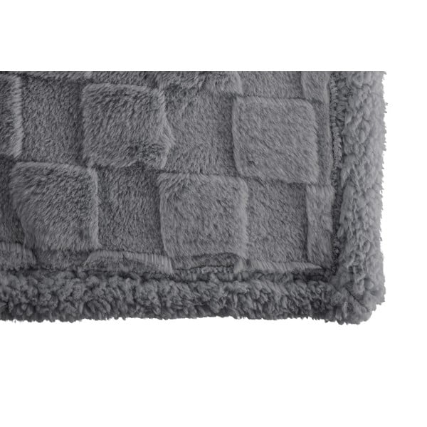 Pătură gri din micropluș/cocolino 150x200 cm Rava – Tiseco Home Studio-image-2