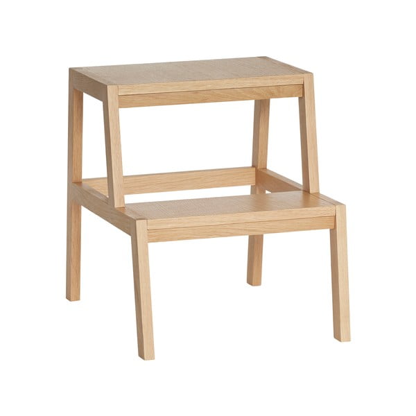 Scaun în culoare naturală cu aspect de lemn de stejar Alp – Hübsch