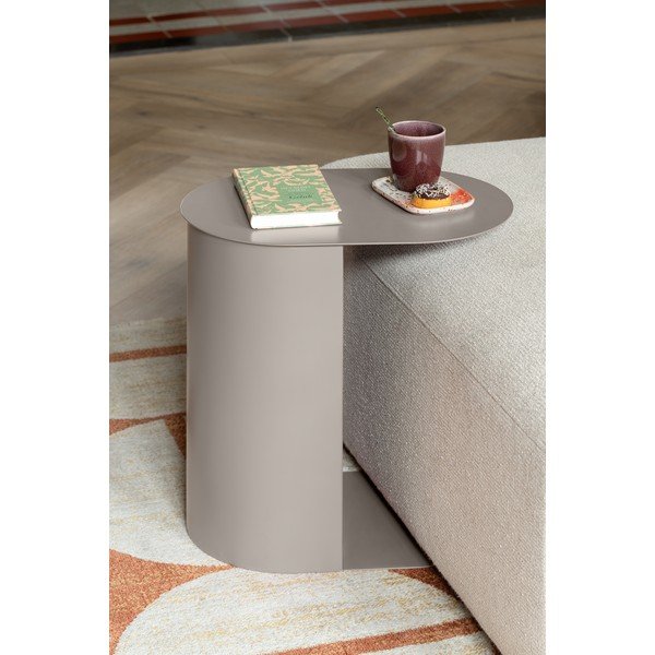 Măsuțe auxiliare 2 buc. din metal 30x45 cm Riqueza Oval – Leitmotiv-image-1