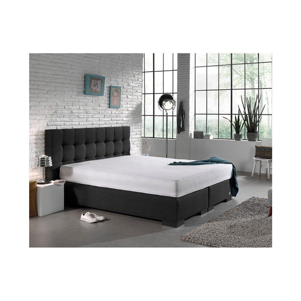 Cearșaf cu elastic Sleeptime Molton, 190/200 x 220/230 cm, alb-image-2