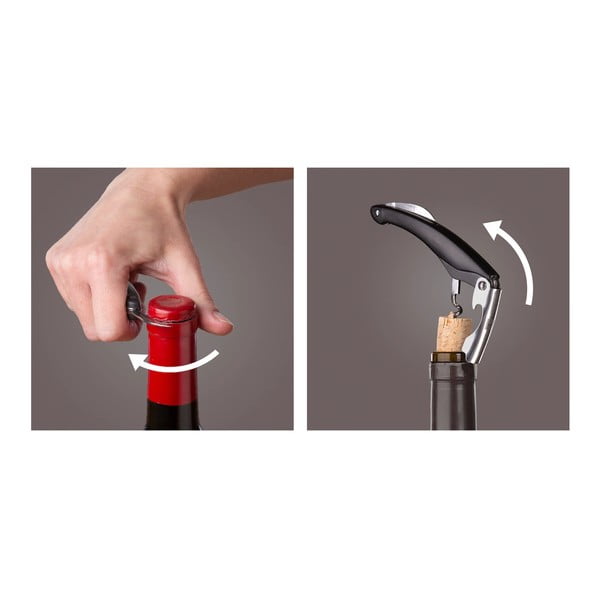 Tirbușon din oțel – VacuVin-image-3