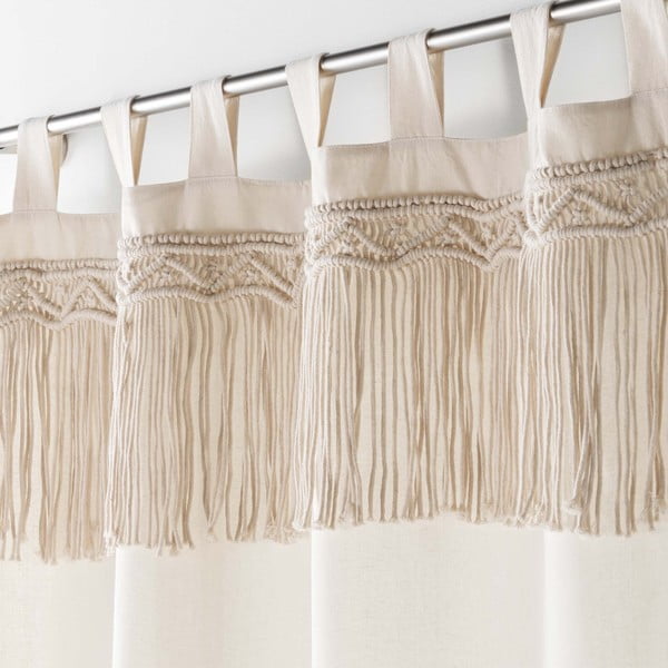 Draperie bej 140x240 cm Samaya – douceur d'intérieur-image-1