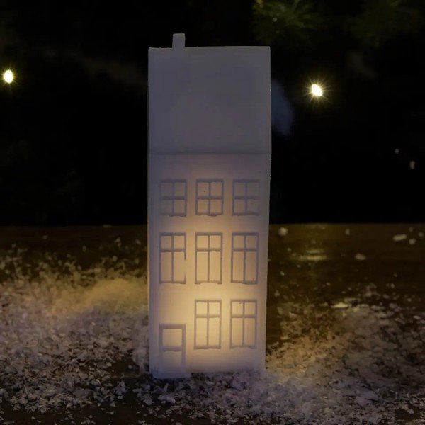 Decorațiune luminoasă albă cu baterii Copenhagen Nyhavn Townhouse – Sirius-image-1