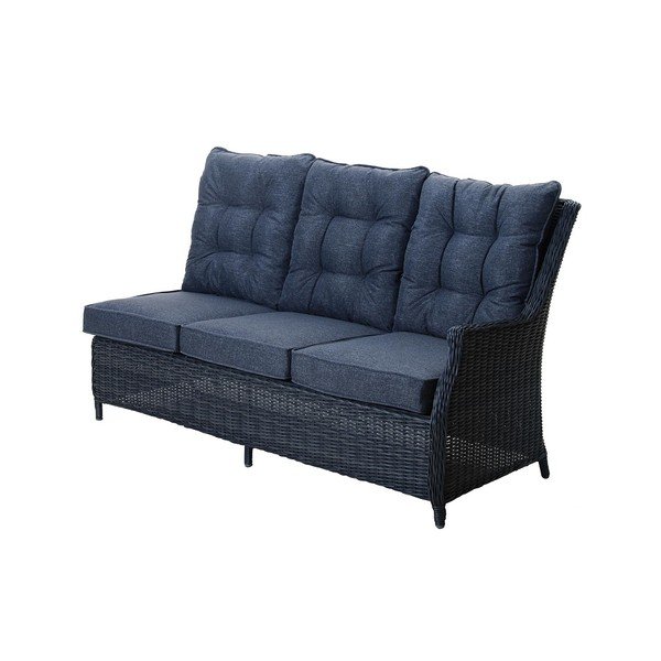 Set mobilier de grădină din ratan artificial gri pentru 9 persoane Houston - Rojaplast-image-4