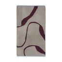 Prosop burgundy/grej din bumbac organic din frotir 70x133 cm Nova Arte  – Mette Ditmer Denmark