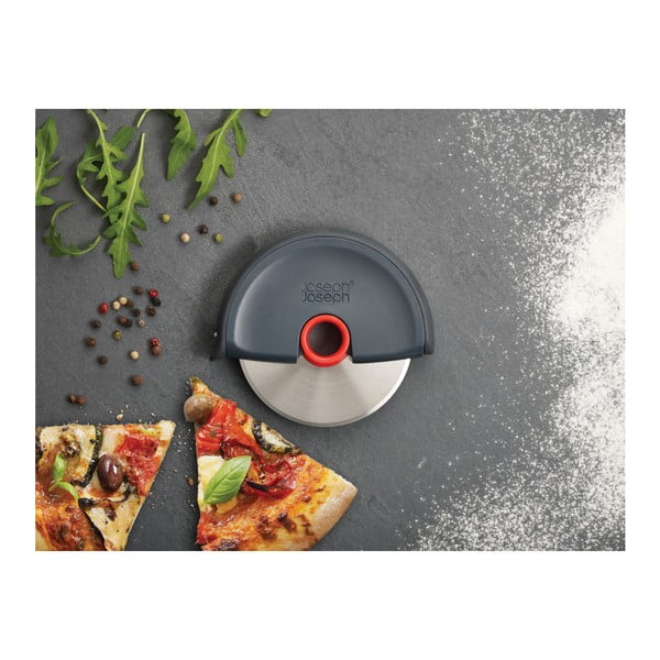 Feliator pentru pizza din silicon și inox Disc – Joseph Joseph-image-4