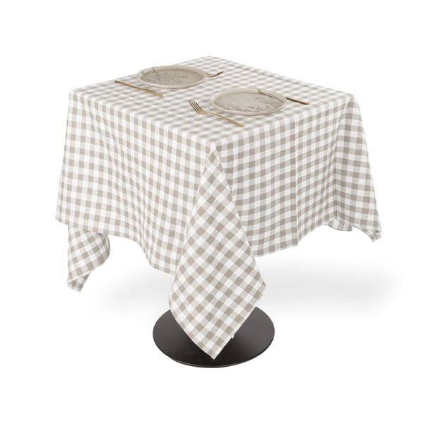 Față de masă din bumbac 150x150 cm Gingham – Tiseco Home Studio