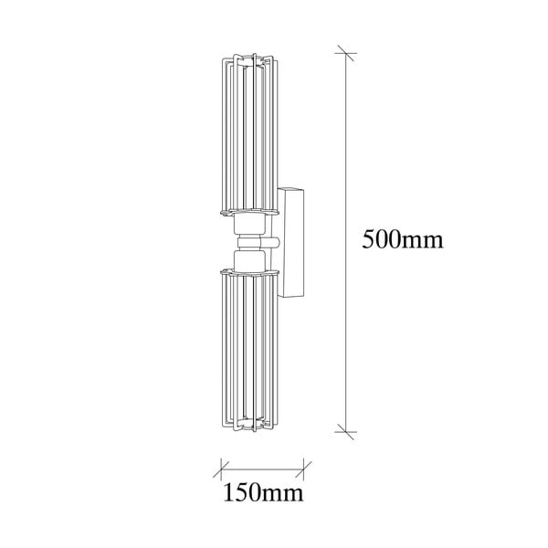 Aplică de perete neagră/aurie ø 8 cm Fellini – Opviq lights-image-4
