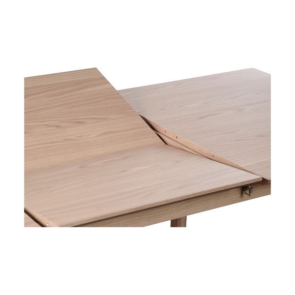 Masă de dining extensibilă cu aspect de lemn de stejar cu blat suplimentar 95x190 cm Bari – Unique Furniture-image-1