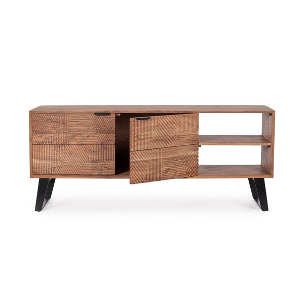 Comodă TV în culoare naturală din lemn de acacia 145x60x40 cm Isar – Bizzotto-image-2