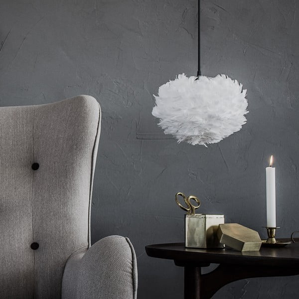 Abajur cu pene de gâscă UMAGE EOS, Ø 22 cm, alb-image-3