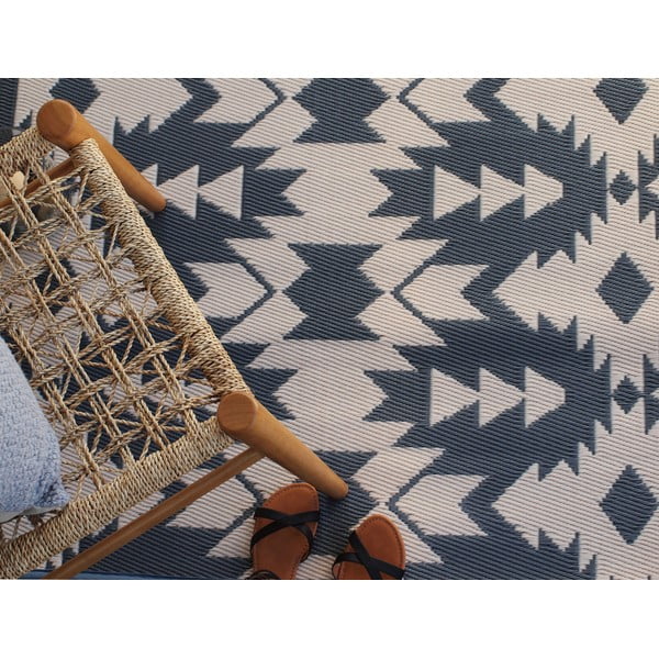 Covor reversibil pentru exterior din plastic reciclat Fab Hab Miramar Gray, 120 x 180 cm, gri-image-2