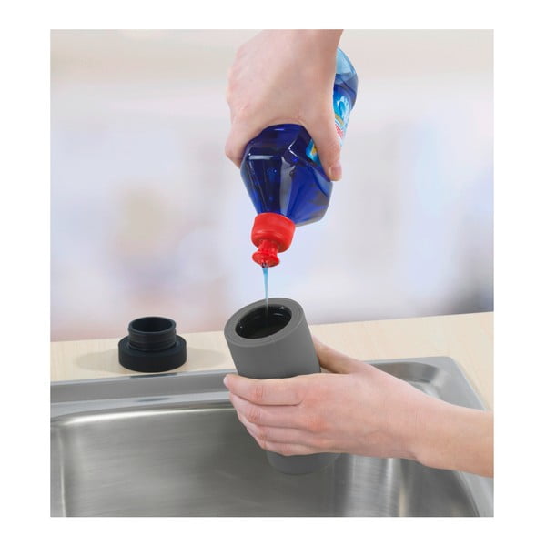 Dozator pentru detergenți Wenko Squeeze, 250 ml, gri-image-2