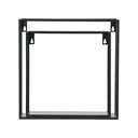 Set 2 rafturi pentru perete WOOOD Meert, negru